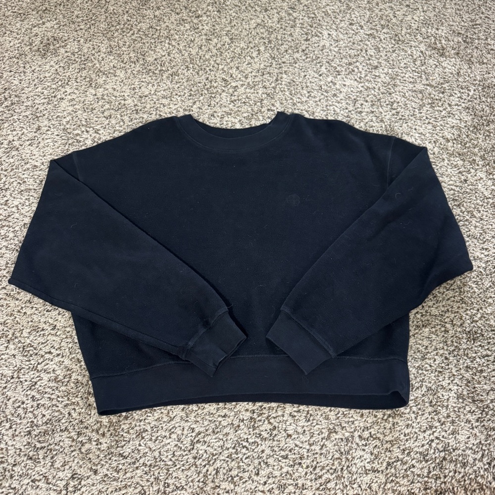Anine Bing Women's Black Crewneck Sweater